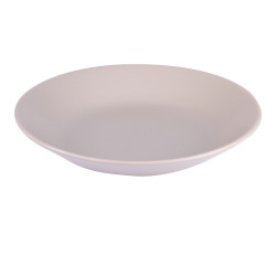 Assiette creuse 21 cm Itit gris mat  (lot de 6)