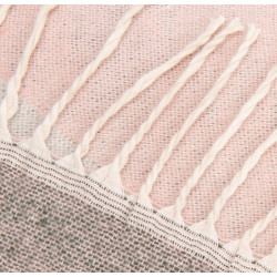 Plaid Alice 130x170 cm gris-rose 