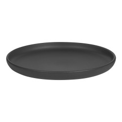Assiette plate Uno noir 26 cm (lot de 6)