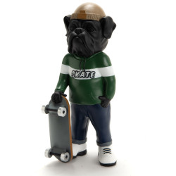 Chien skateur