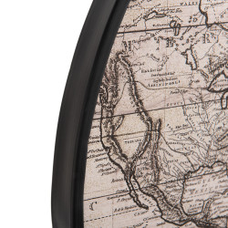 Toile Mappemonde ronde 70cm