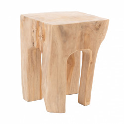 Tabouret carré bois