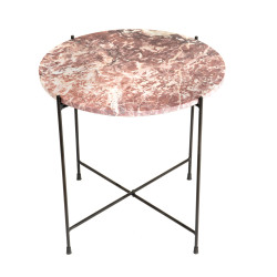 Table basse marbre rose