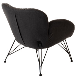 Fauteuil Océane gris foncé 