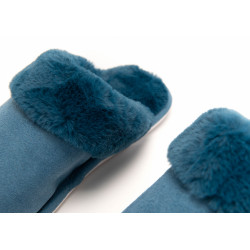 Chaussons Luxe bleu nuit 39/40
