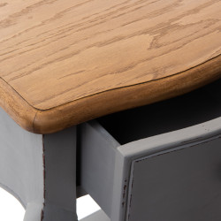 Table de chevet 1 tiroir Loberon gris