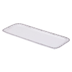 Plat à cake Boréalis gris 37 cm