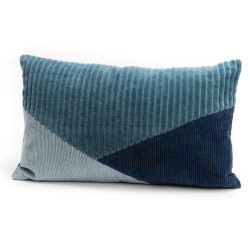 Coussin loft velours bleu...