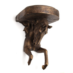 Étagère cheval bronze