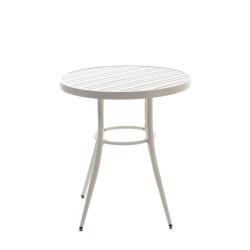 Table de jardin ronde Bourdon en aluminium