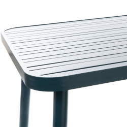 Table de jardin carrée Papillon en aluminium