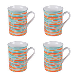 Coffret de 4 mugs 35 cm alizée