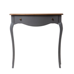 Console 1 tiroir Loberon gris 