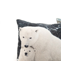 Coussin Famille ours 45 x 45 cm (lot de 2)