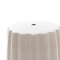 Tabouret Hortance blanc en céramique 