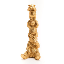 Totem ours dorés