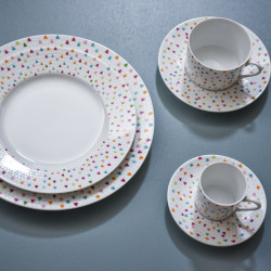 Tasse à thé et sa sous-tasse Manaos 22 cl (lot de 6)
