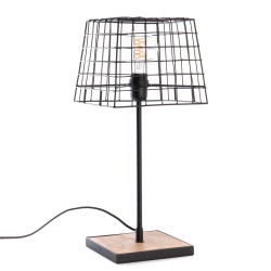 Lampe panier carré