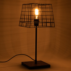 Lampe panier carré