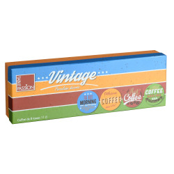 Coffret 8 tasses vintage 11 cl assorties