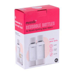 Pack de 2 bouteilles 0,5 l blanches