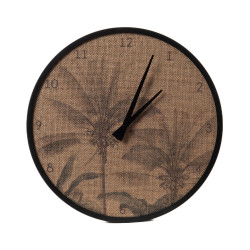 Horloge Cocotier en jute 35 cm