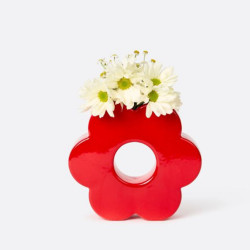 Vase Daisy rouge