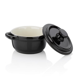 Mini cocotte Malin noir 10 cm