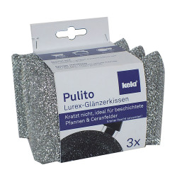 Lot de 3 éponges métallique Pulito