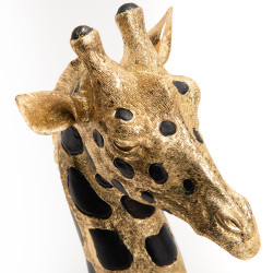 Tête de girafe dorée petit modèle