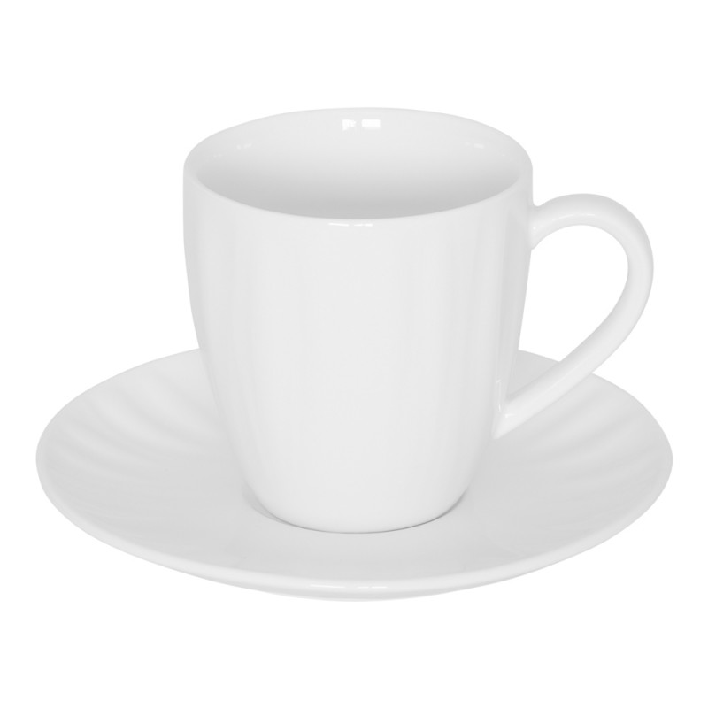 Tasse Blanche à Thé avec Anse Diam 8 Base