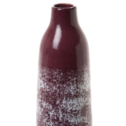 Vase bouteille 50 cm prune