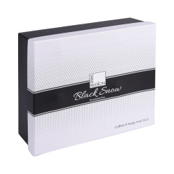 Coffret de 4 mugs Snow black mat 35 cl