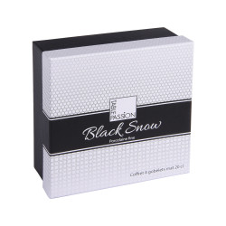 Coffret de 4 gobelets à thé Snow black mat  20 cl