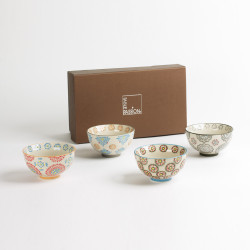 Coffret de 4 coupelles Bohème 11 cm