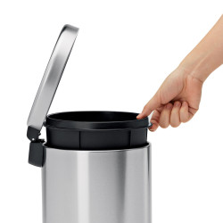 Poubelle ronde à pédale 4,5L code A inox