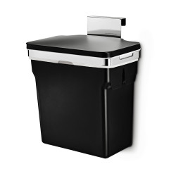 Simplehuman Poubelle étroite Tri sélectif 2 x 10L Inox mat –  