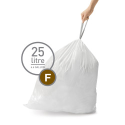 Pack de 20 sacs poubelle 25-30L code F