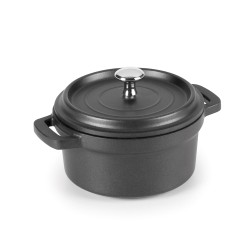 Cocotte 10 cm en fonte noir