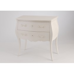 Commode 2 tiroirs blanc...