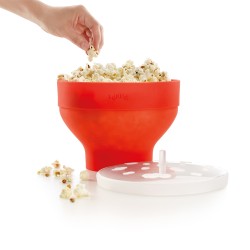 Pot à pop corn rouge