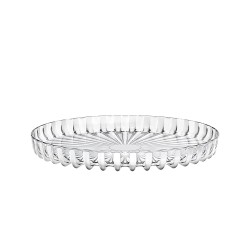 PLATEAU VERRE TOURNANT ROND 45CM TRANSPARENT