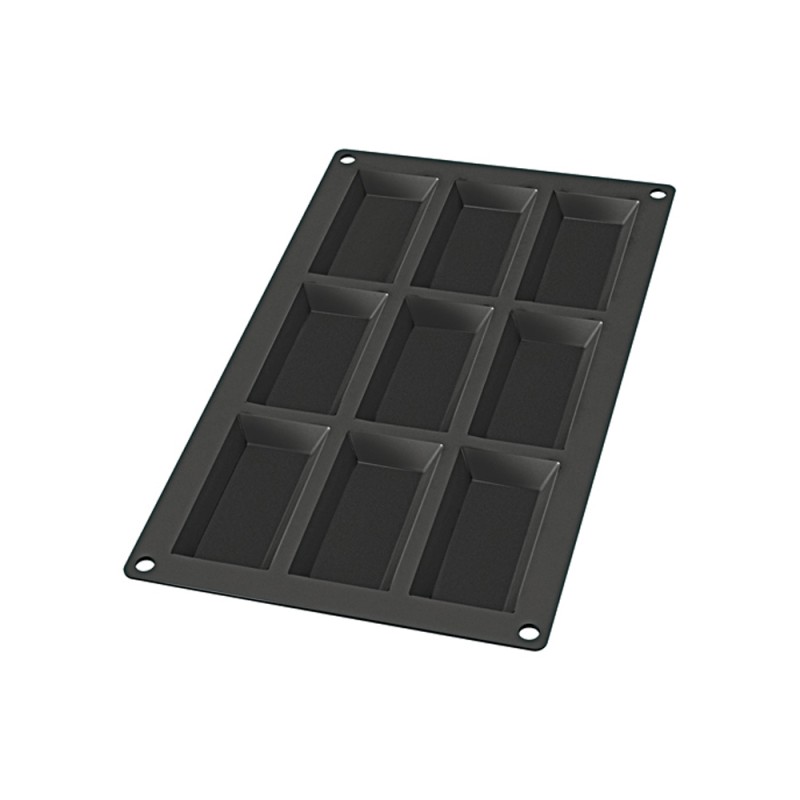 Lékué 9 Cavity Gourmet Financier Mould, Black