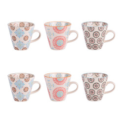 Coffret 6 tasses Bohème 17 cl