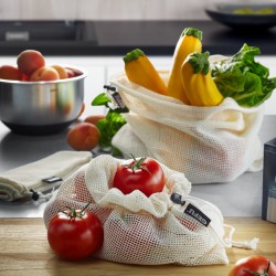 Set de 3 sacs réutilisables pour fruits et légumes