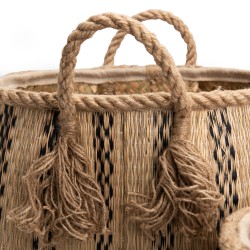 Set de 2 paniers corde loft tribal