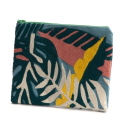 Pochette brodée Canopé