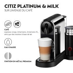 Nespresso Citiz Platinum avec aeroccino