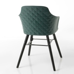 Fauteuil vert Coque