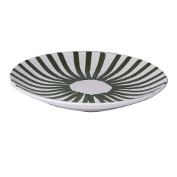 Assiette plate Santiago vert 26 cm (lot de 6)